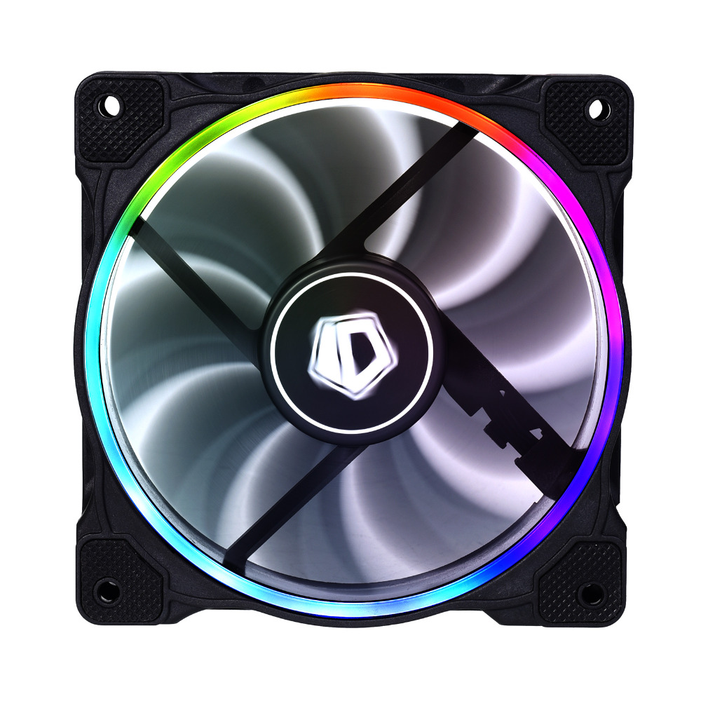 купить Вентилятор для корпуса ID-Cooling ZF-12025-RGB-TRIO <комплект из 3шт, RGBLED, 120mm, 2000RPM> в Алматы