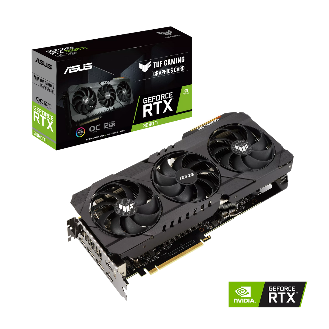 купить Видеокарта ASUS TUF-RTX3080TI-O12G-GAMING, 12Gb/320bit GDDR6X, 2xHDMI, 3xDP, HDCP, BOX в Алматы