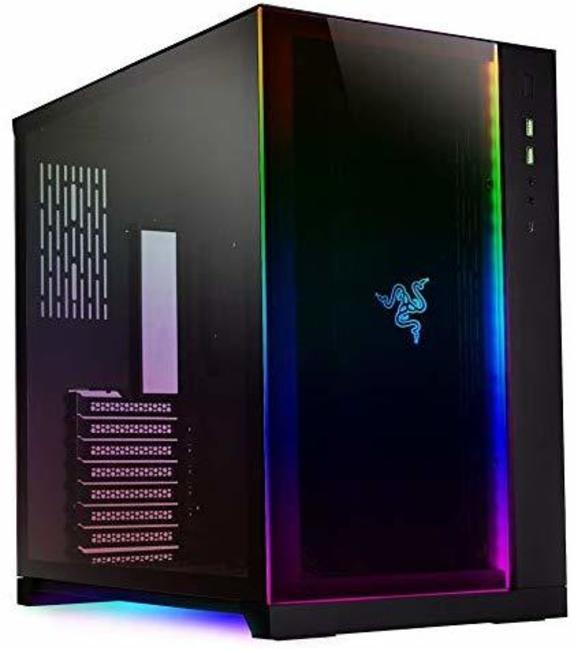 купить Корпус Премьер уровня Lian Li PC-O11 Dynamic Razer Edition, Tower Chassis Двухкамерный, E-ATX/ATX/m-ATX, (W)274mm x(H)449mm x(D)446mm, 3x3,5*, 6x2,5*, 8 слотов расширения, USB3.0 x2, USB3.1 Type-C x1, HD Audio, Толщина корпуса 1,0мм. в Алматы