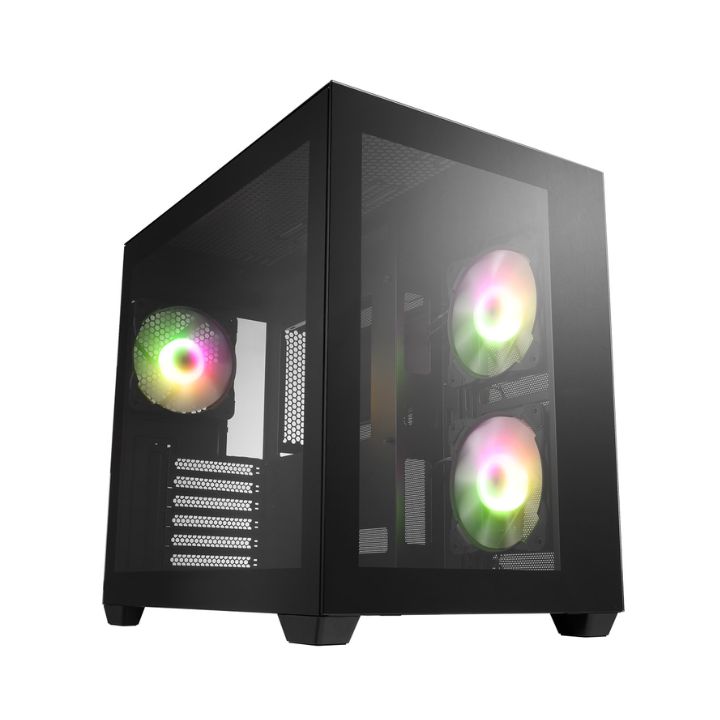 купить Компьютерный корпус FSP CMT380B,&nbsp;Black, ATX в Алматы