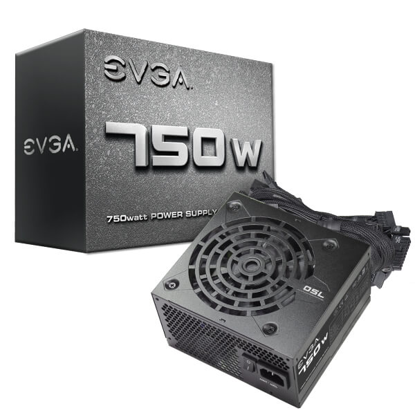купить Блок питания ATX 750W EVGA 750 N1, Active PFC, вентилятор 12 см, 100-N1-0750-L2 в Алматы