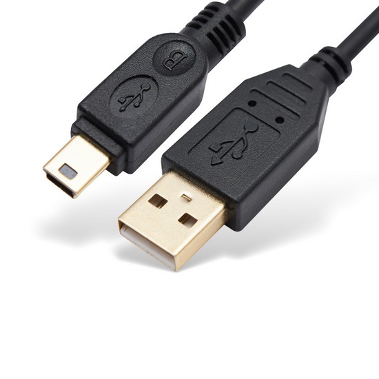 купить Переходник, SHIP, US107G-0.25P, MINI USB на USB 2.0, Пол. пакет, 0.25 м, Чёрный в Алматы