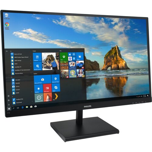 купить Монитор 27" PHILIPS 275E1S/01 IPS 75Hz 4ms 250cd/m 178/178 1000:1 1xDP 1xHDMI 1xD-SUB Black в Алматы