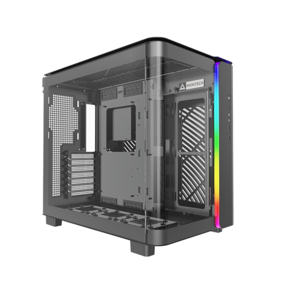 Купить Корпус Montech KING 95 (B) ATX/Micro-ATX/Mini-ITX 2xUSB3.0 1xType-C 1xAudio 1xMic Черный в Алматы