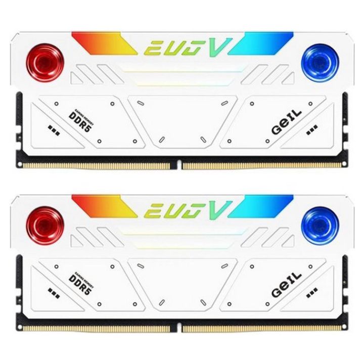 купить Оперативная память 32GB Kit (2x16GB) GEIL EVO V RGB 6800Mhz DDR5 PC5-54400 GESW532GB6800C36ADC White в Алматы