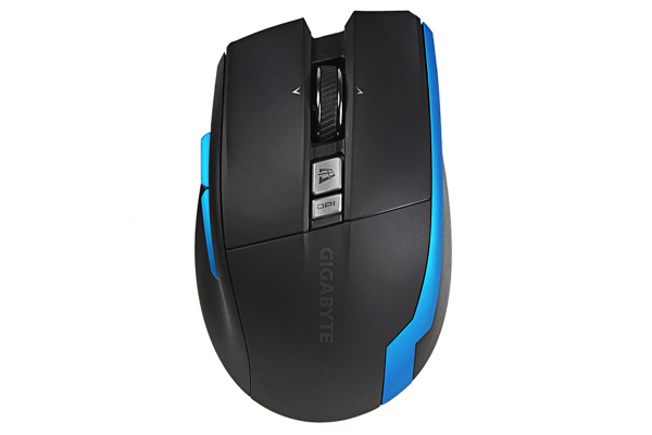 купить Оптическая светодиодная беспроводная мышь Gigabyte AIRE M93 ICE, 2.4GHz, 2000 dpi, USB, 1xAA, Black в Алматы