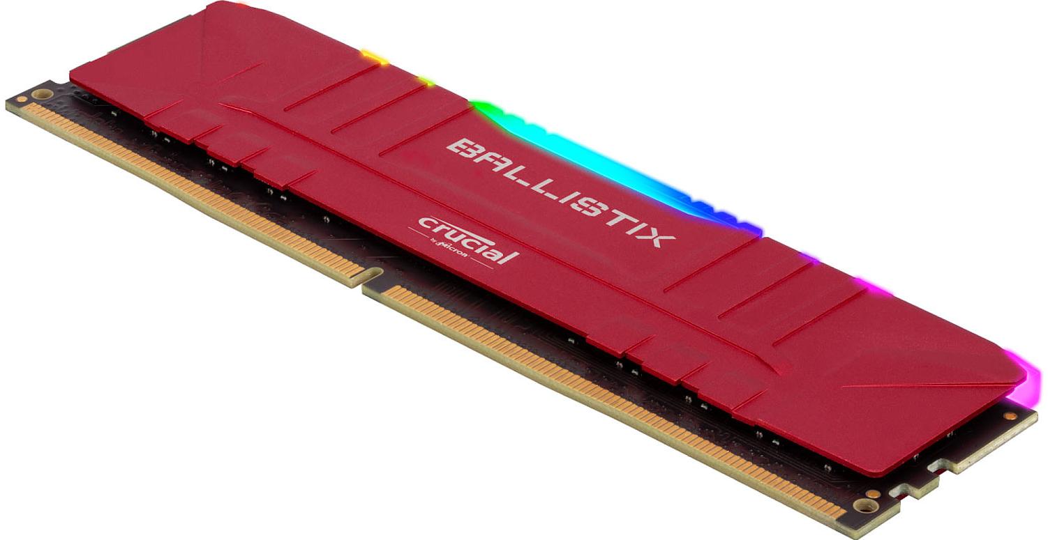 купить Оперативная память 16GB DDR4 3600MHz Crucial Ballistix RGB Gaming Memory RED 1.35V BL16G36C16U4RL в Алматы