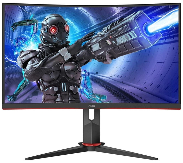 купить Монитор Игровой 27" AOC C27G2ZE/BK VA 240Hz 1ms 300cd/m Curved 1500R 2xHDMI DP в Алматы