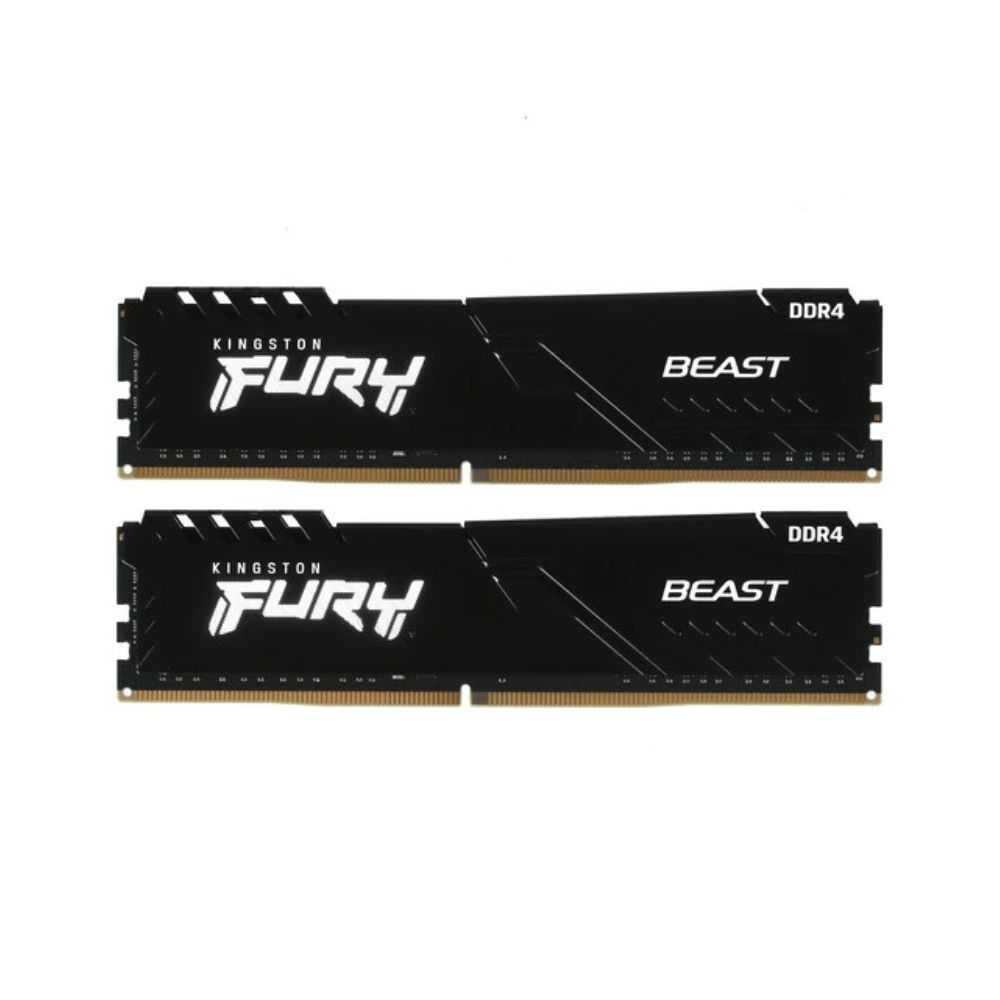 купить Модуль памяти Kingston Fury Beast Black KF437C19BBK2/16 DDR4 DIMM 16Gb KIT (2x8Gb) 3733MHz CL19 в Алматы