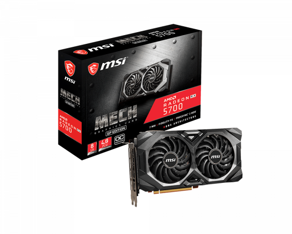 купить Видеокарта MSI  Radeon RX 5700, 8GB GDDR6 256-bit 1xHDMI 3xDP RX 5700 MECH GP OC  в Алматы