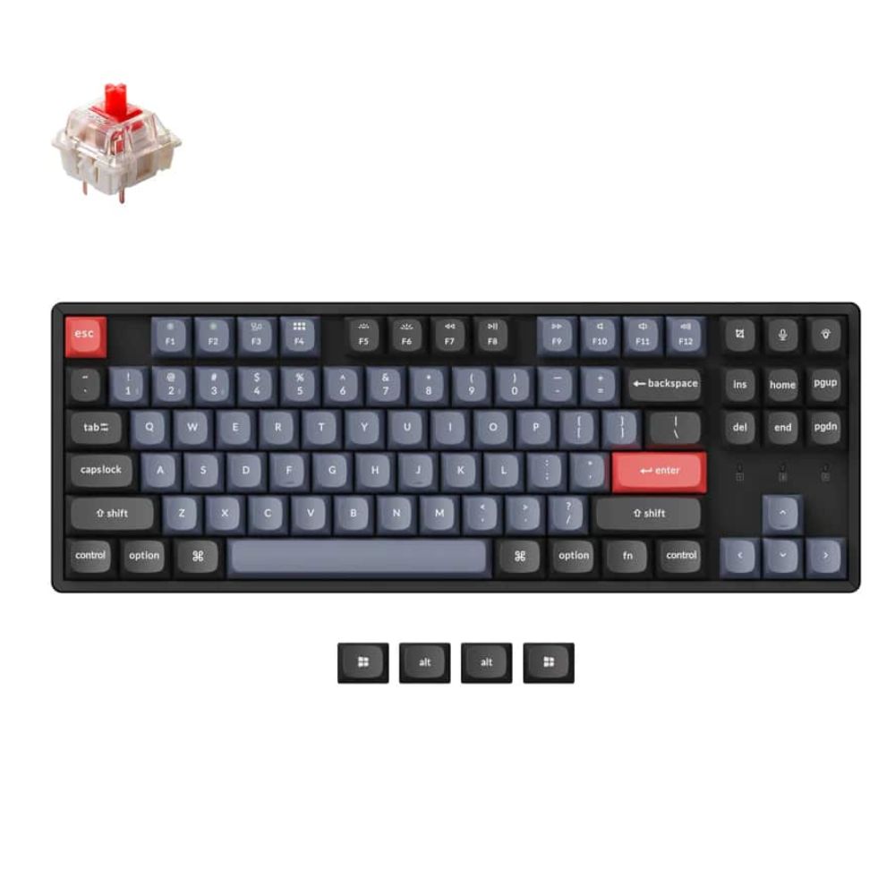 купить Клавиатура Keychron K8P-J1 Pro Red Switch RGB Hot-Swap Gateron G pro Mechanical Wireless QMK&nbsp;K8PJ1_KEYCHRON в Алматы