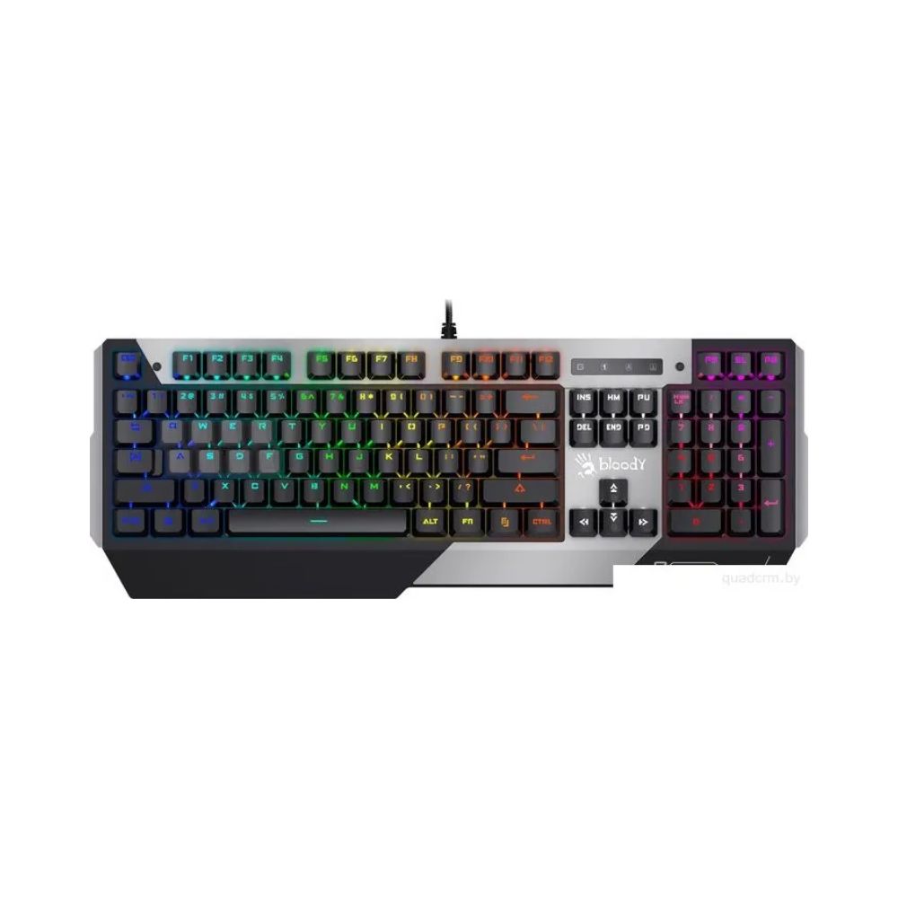 купить Клавиатура Bloody B865N, Black/Grey, Mechanical, RGB, Anti-Ghosting, Multimedia, USB в Алматы