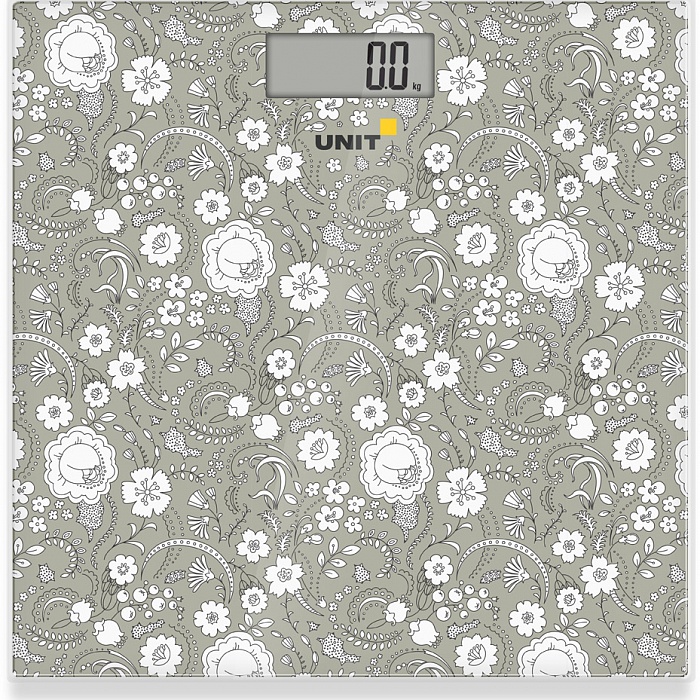 купить Весы напольные электронные UNIT UBS-2052, стекло, 150кг. 100гр. (Цвет: Светло-Серый) в Алматы
