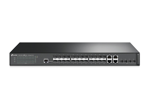 купить Коммутатор управляемый оптический GbE 24-портовый Tp-Link T2600G-28SQ(UN) <JetStream&trade; 24-Port Gigabit SFP L2 Managed Switch, 24 гигабитные SFP-слота (порты 17-24 поддерживают 100/1000 Мбит SFP), 4 комбо 10/100/1000 Мбит/с RJ45 порта, 4 слота 10G SFP  в Алматы