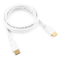 купить Кабель HDMI Cablexpert CC-HDMI4-W-6, 1.8м, v1.4, 19M/19M, белый, позол.разъемы, экран, пакет в Алматы
