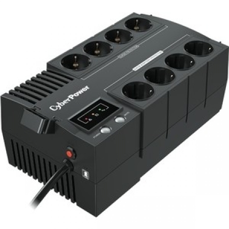 купить Резервный ИБП, CyberPower BS650E, выходная мощность 650VA/360W, AVR, USB, 6 выходных разъемов типа S                                                                                                                                                       в Алматы