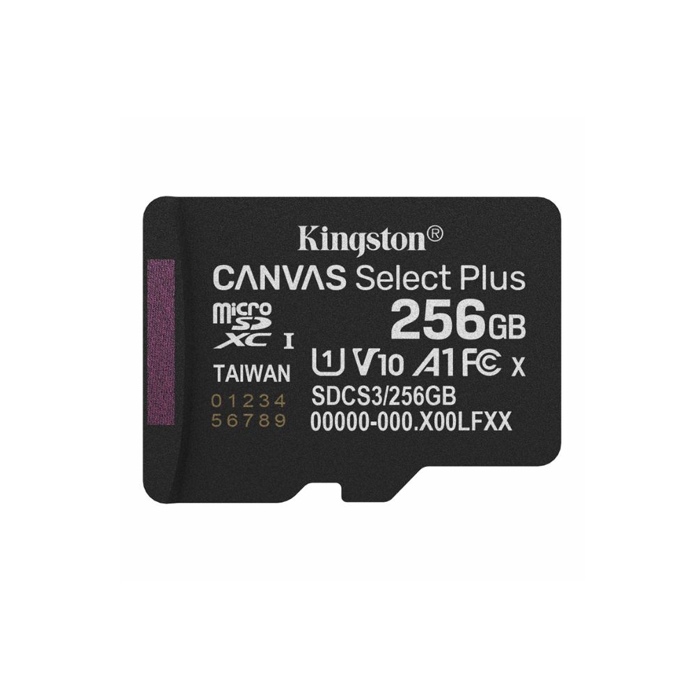 купить Карта памяти Micro SDXC 256GB Kingston Canvas Select Plus, Class 10 UHS-I U1 V10 A1, 150 МБ/с SDCS3/256GBSP в Алматы