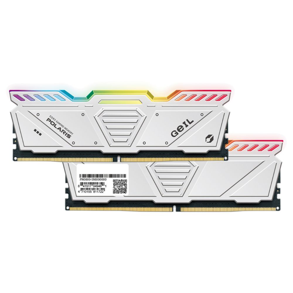 купить Оперативная память 32GB Kit (2x6GB) Geil&nbsp;​​​​​​​Polaris RGB 6400Mhz DDR5 PC5-51200 GOSW532GB6400C38BDC White в Алматы