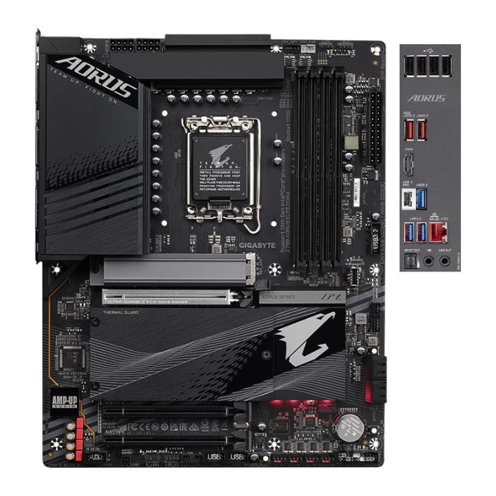 купить Материнская плата GIGABYTE Z790 AORUS ELITE DDR4, LGA1700, Z790, 1xHDMI, 4xM.2, 4xSATA, ATX в Алматы