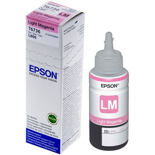 купить Чернила Epson C13T67364A L800/1800/810/850 светло-пурпурный в Алматы