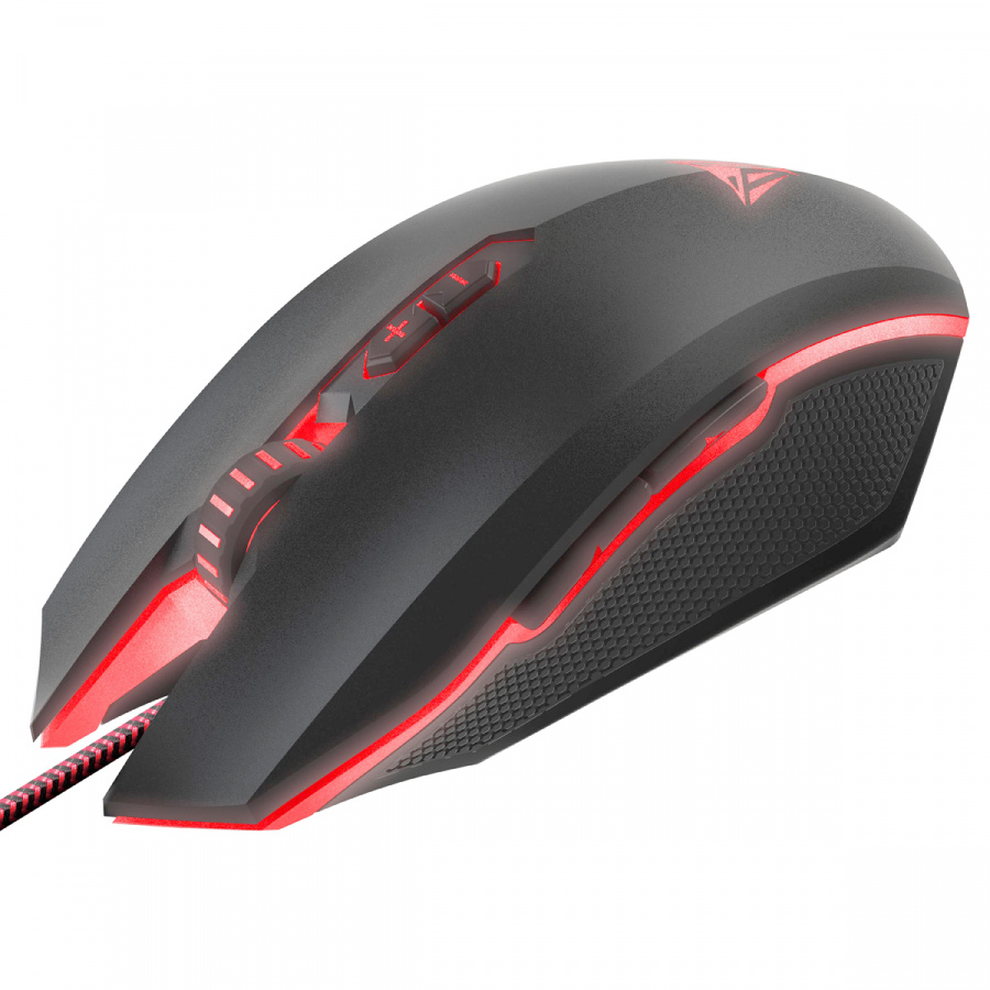 купить Оптическая игровая мышь Patriot Viper V530 PV530OULK <7 программируемых кнопок, 4000 dpi, Настраиваемая светодиодная подсветка, Широкие PTFE ножки> в Алматы