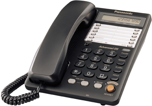 купить Panasonic Телефон проводной KX-TS2365RUB (чёрный)  в Алматы