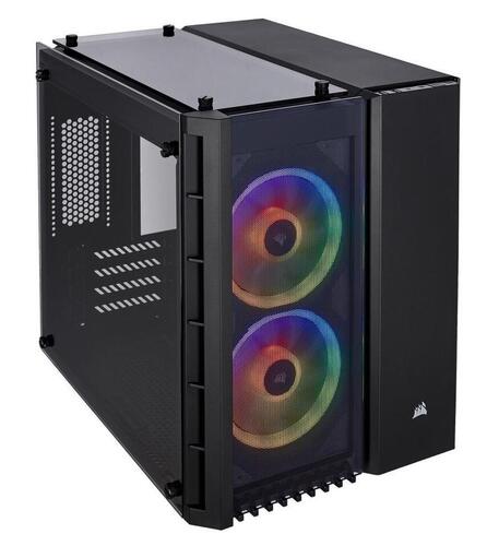 купить Компьютерный корпус Corsair Crystal Series 280X RGB Micro-ATX-Mini-ITX,Черный CC-9011135-WW в Алматы