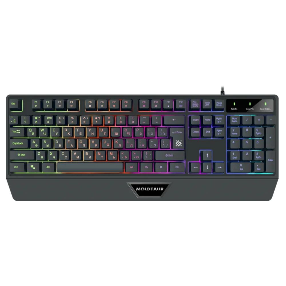 купить Клавиатура игровая Defender Moldtaur GK-116 RU черный&nbsp;45116 в Алматы