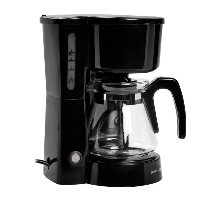 купить Кофеварка электрическая GALAXY LINE GL0709, 800Вт, Объем 0,75 л (4 - 6 чашек), 220В/50Гц Черная в Алматы
