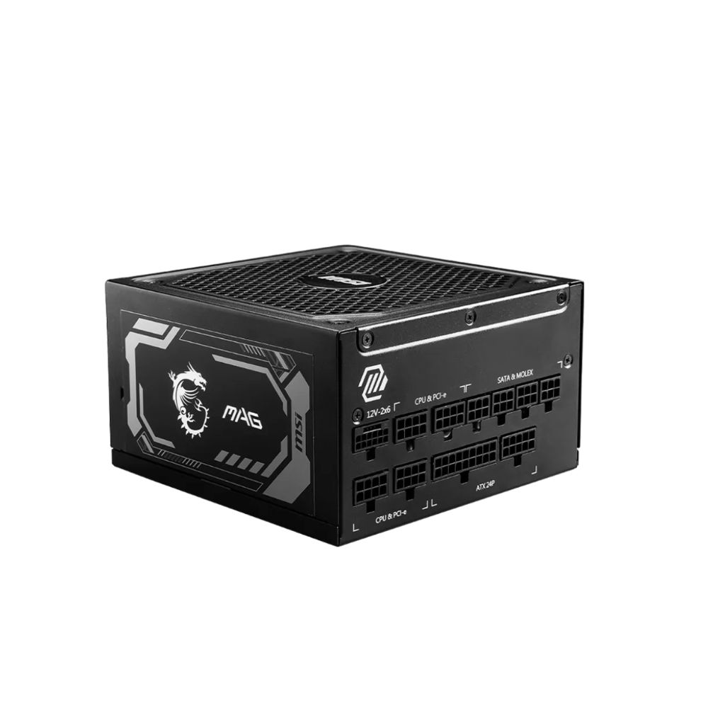 Купить БП ATX 1000W MSI MAG A1000GL PCIE5, Gold,20 4/24 4/24 8/20 4 8/24 4 8/24 8 8,13.5cm,4x6 2p 16p PCI-E MAG A1000GL PCIE5 в Алматы