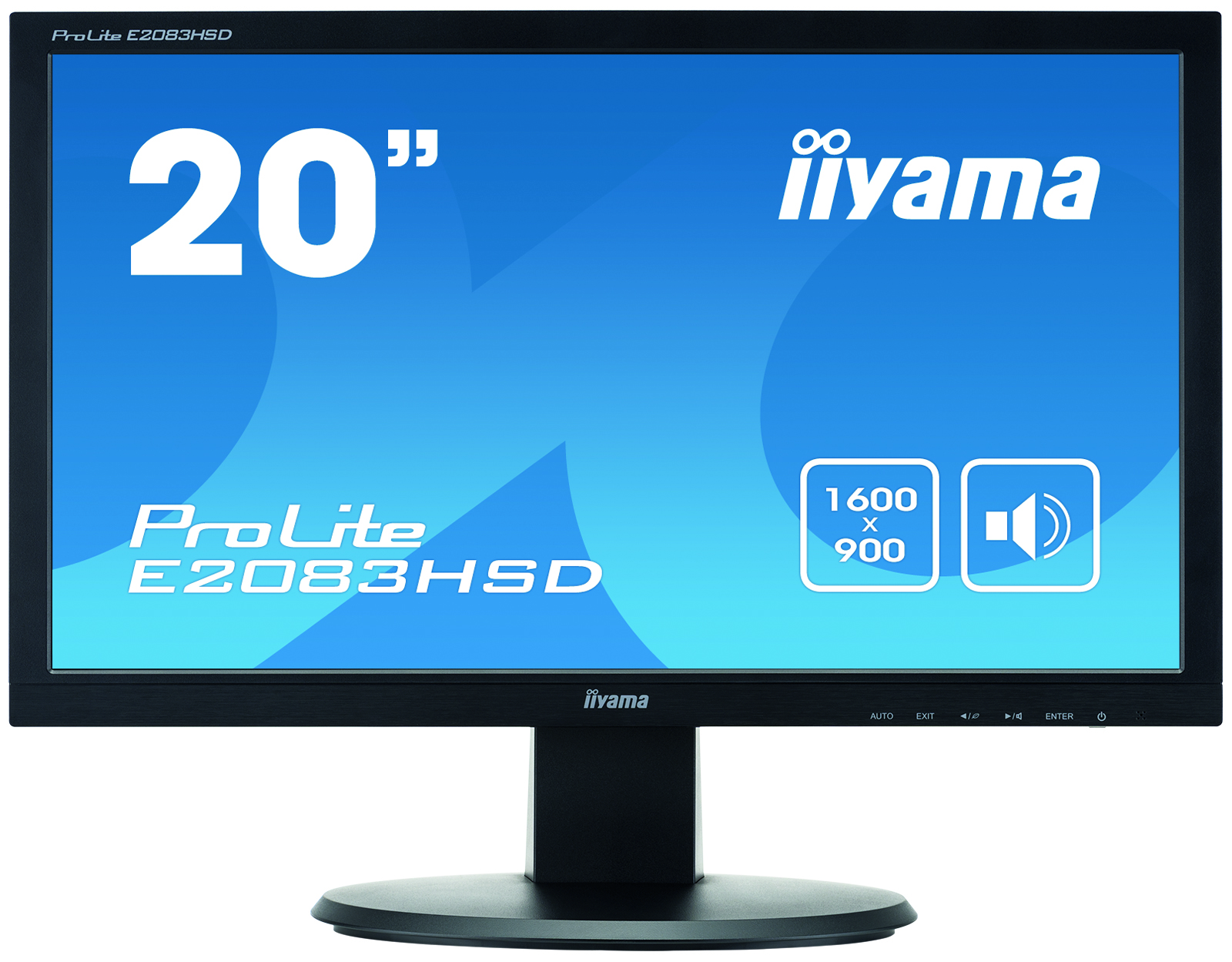 купить Монитор LCD 19.5** [16:9] 1600х900(HD+) TN, nonGLARE, 250cd/m2, H170&deg;/V160&deg;, 1000:1, 12М:1, 16.7M Color, 5ms, VGA, DVI, Tilt, Speakers, 3Y, Black в Алматы