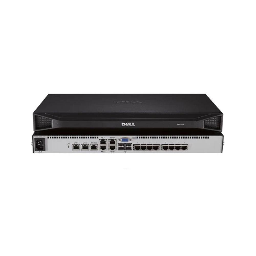 купить KVM коммутатор Dell DMPU108e 8-port remote KVM switch with one remote, one local user, single power supply (450-ADZQ) в Алматы