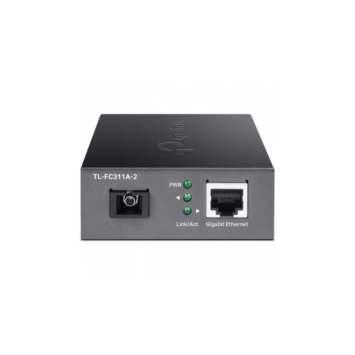 купить Оптический медиаконвертер WDM GbE Tp-Link TL-FC311A-2 <1000BASE-TX to 1000BASE-FX, 1 оптоволоконный разъём SC 100 Мбит/с, 1 порт RJ45 GbE, TX:1550nm, RX:1310nm, дальность до 2 км> в Алматы