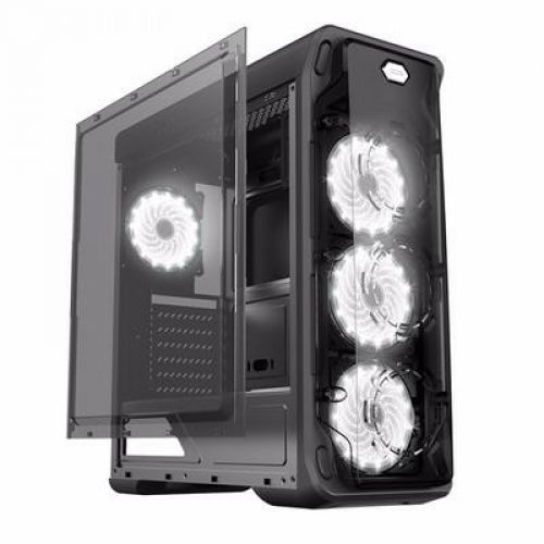 купить Корпус ПК без БП GameMax StarLight-B-white <ATX, 4x120, USB3.0x1, USB2.0x2, HD Audio 205x470x440mm> в Алматы