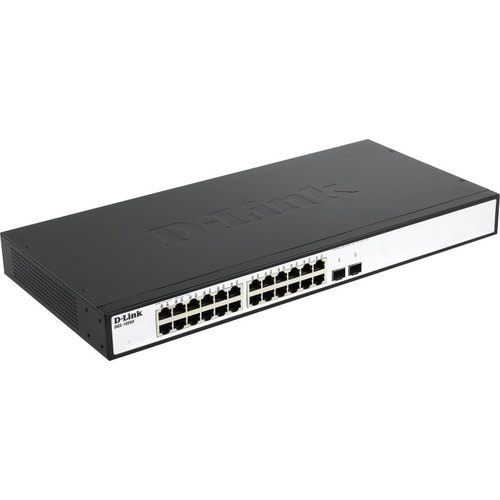 купить Неуправляемый коммутатор с 24 портами 10/100/1000Base-T, 2 портами 10GBase-X SFP+, функцией энергосбережения и поддержкой QoS в Алматы