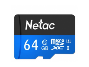 купить Карта памяти MicroSD 64GB Class 10 U1 Netac P500STN с адаптером SD в Алматы