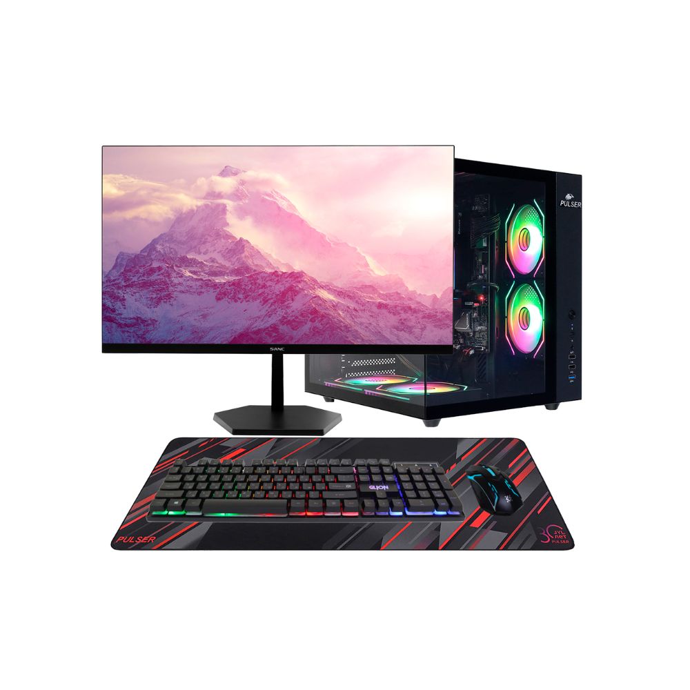 купить Core i5-12400F-2.5GHz/B760/RAM 16GB/SSD 512GB (M.2)/RTX5060-8GB/no DVD/600W/LCD 27" Sanc/Key/Pad/ в Алматы