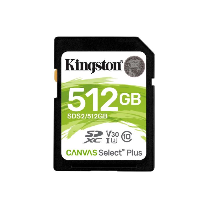 купить Карта памяти MicroSD, Kingston Canvas Select Plus, 512GB, SDS2/512GB, Class 10, UHS-I, R100/W85 в Алматы