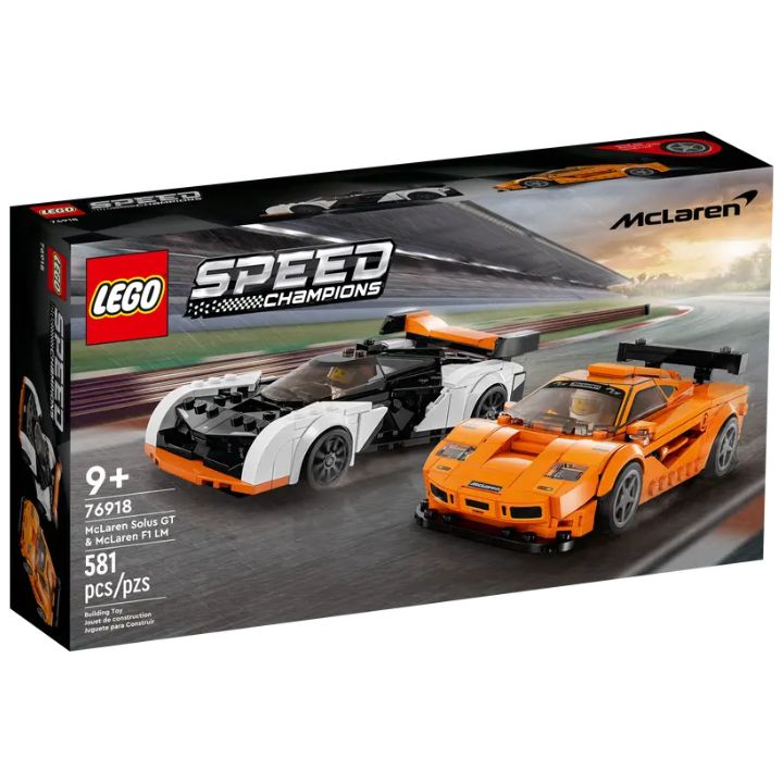 купить Lego 76918 Speed Champions McLaren Solus GT & McLaren F1 LM в Алматы