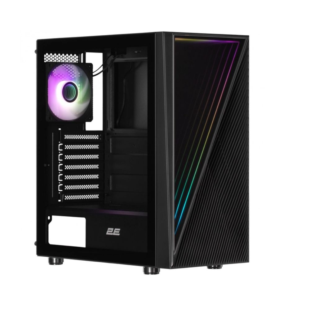 Купить Корпус 2E Gaming Infinity G205А, Midi Tower, ATX, Black, 2x3.5*/2x2.5*, 2xUSB3.0, USB-C в Алматы