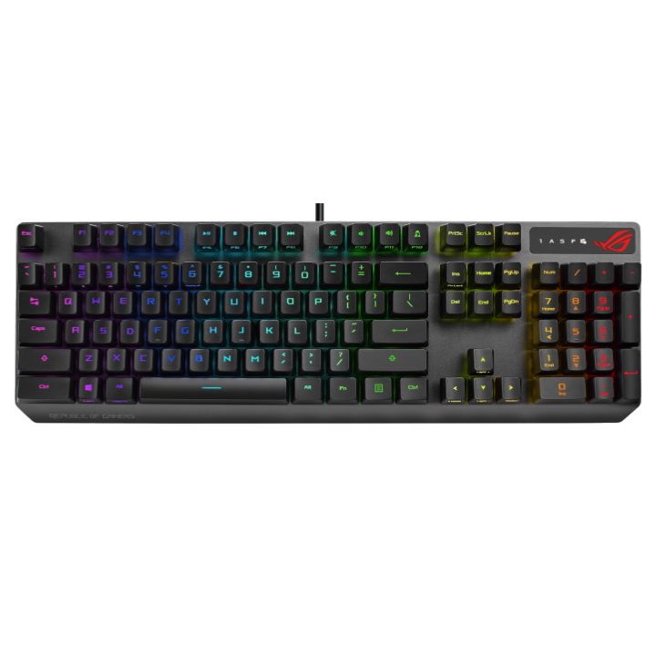 купить Клавиатура Asus XA05 ROG STRIX SCOPE RX/RD/RU//KB Mechanical Switches, 90MP0240-BKRA00 в Алматы