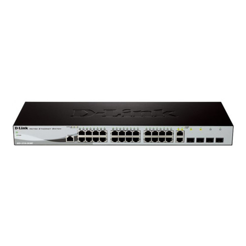 купить Управляемый Коммутатор D-Link, DES-1210-28/ME_B3B, Layer 2, 24x100, 2x1000 SFP, 2x1000 Combo в Алматы