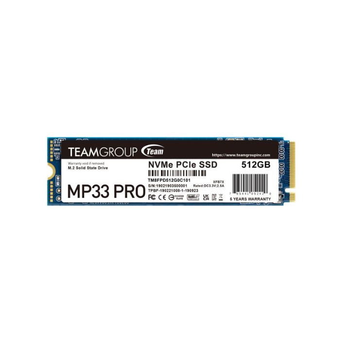 купить Твердотельный накопитель  512GB SSD TeamGroup MP33 PRO M.2 NVMe R2100Mb/s W1700MB/s TM8FPD512G0C101 в Алматы
