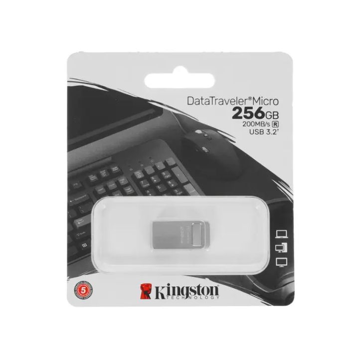 купить USB- Flash Kingston DTMC3G2/256GB, USB 3.2 Gen 1, 200MB/s Metal в Алматы