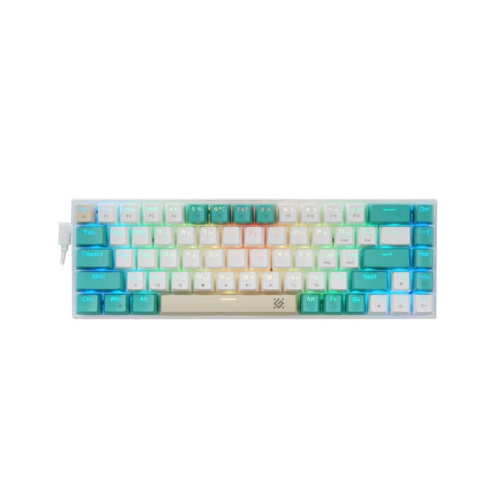 купить Клавиатура игровая механическая Defender Vexx Pro GK-084 RU,RGB белый+зеленый в Алматы