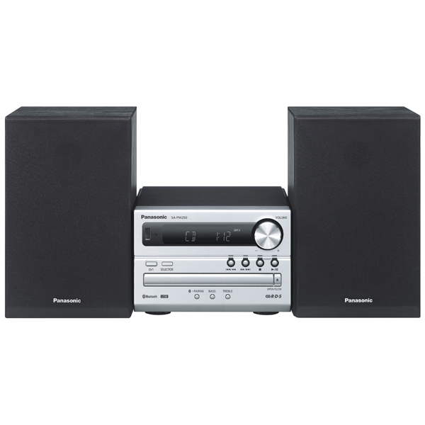 купить Panasonic SC-PM250EE-S музыкальный центр (микросистема c bluetooth) серебро в Алматы