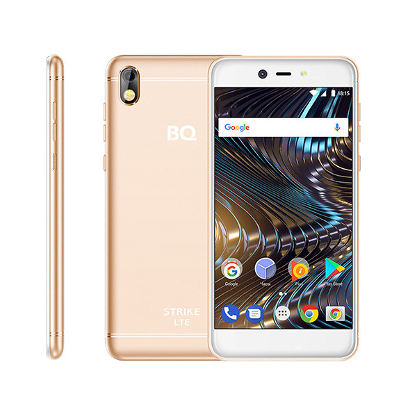 купить Смартфон BQ-5209L Strike LTE, Золотой /  в Алматы