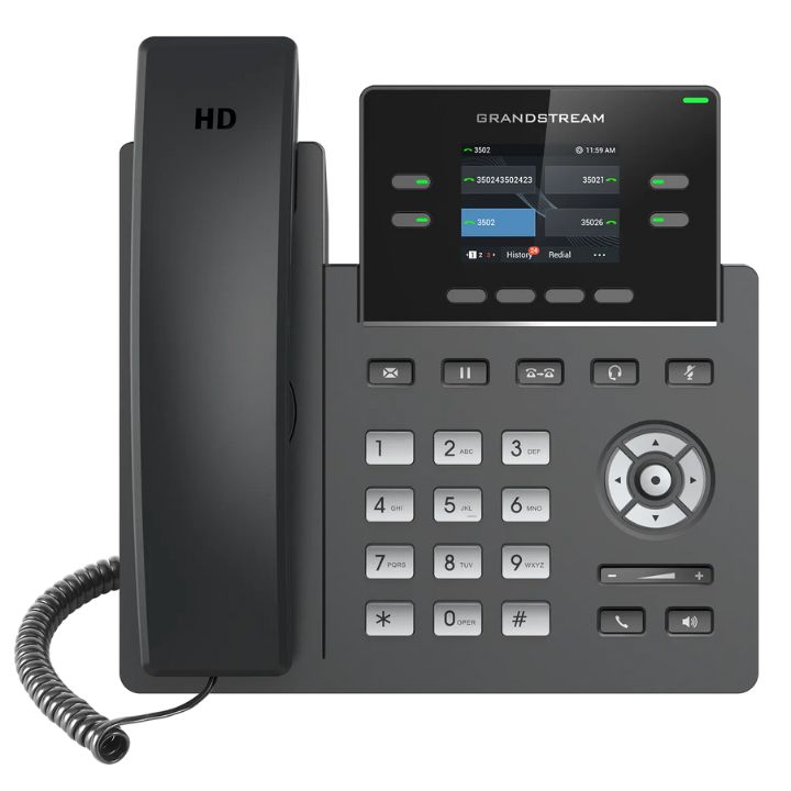 купить Grandstream GRP2612W, Carrier-Grade IP Phones, 2+2  line keys, 2 SIP accounts, 16 Digital BLF and Speed Dial keys, HD, Wi-Fi в Алматы