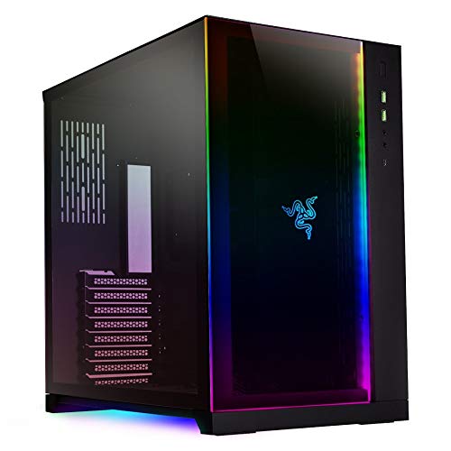 купить Корпус Премьер уровня Lian Li PC-O11 Dynamic Razer Edition, Tower Chassis Двухкамерный, E-ATX/ATX/m-ATX, (W)274mm x(H)449mm x(D)446mm, 3x3,5*, 6x2,5*, 8 слотов расширения, USB3.0 x2, USB3.1 Type-C x1, HD Audio, Толщина корпуса 1,0мм,  4 защитных магн в Алматы