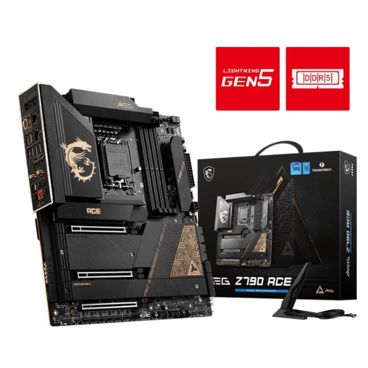купить Материнская плата MSI MEG Z790 ACE LGA1700 4xDDR5 6xSATA3 RAID 5xM.2 2xThunderbolt E-ATX в Алматы